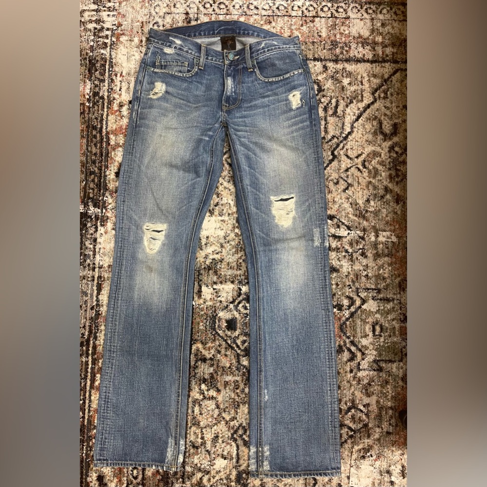 Men’s genetic denim distressed jeans